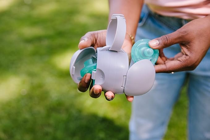 Ubbi On The Go Dual Pacifier Holder, Keeps Baby?s Binkies Clean and Accessible