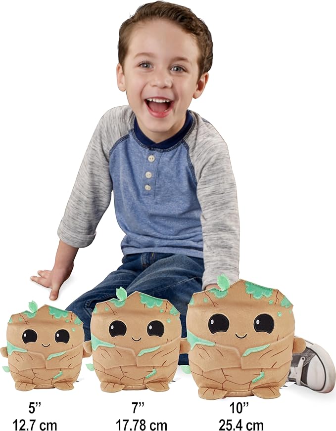 Mattel Marvel Cuutopia 10-inch Groot Plush Character, Super Hero Soft Rounded Pillow Doll 3 Years
