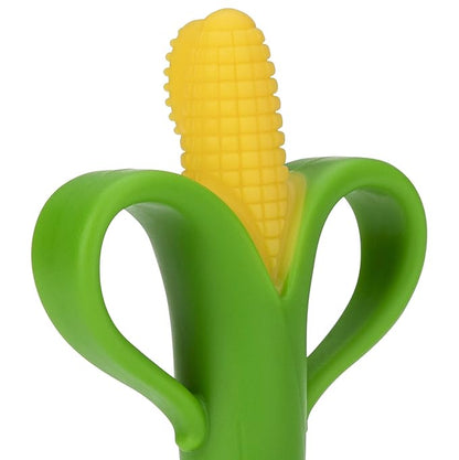 Nuby Soothing Corn Teether, Green