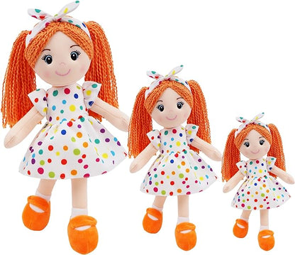 June Garden 14" Snuggle Cuties Bella - Soft Cuddly Plush Doll Gift for Girls