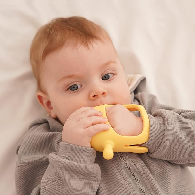 Smily Mia Smily Mia Penguin Teethers, Silicone TeethingToys for Babies 0-6Months 3-6Months, Hand