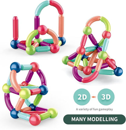 Magnetic Balls and Rods Set, Magnetic Building Set 3+ (42