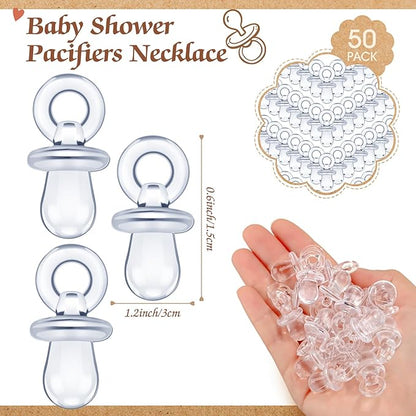 Thyle 51 Pcs Pacifier Hunt Baby Shower Games Include Baby 50 Acrylic