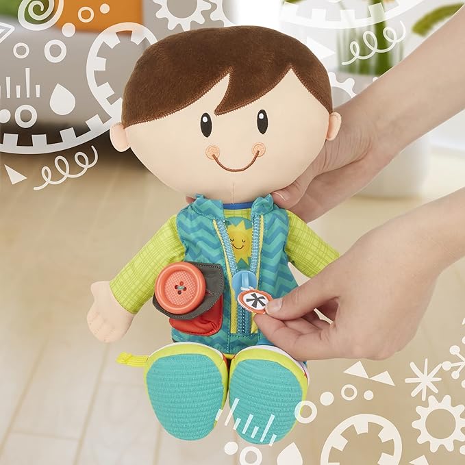 Playskool Dressy Kids Boy Activity Plush Stuffed Doll Toy 2 Years