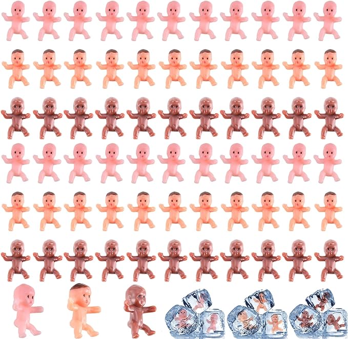 240 PCS Mini Plastic Babies Dolls, 1 Inch Small King