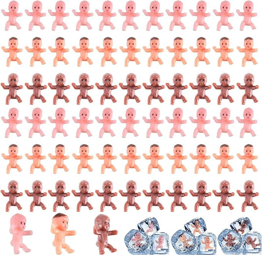 240 PCS Mini Plastic Babies Dolls, 1 Inch Small King
