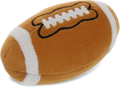 DolliBu Football Plush - Fluffy Soft Plush Ball for Playing Catch with Kids, Playtime Squishy Football Plush Toy for Girls and Boys 3 Inch