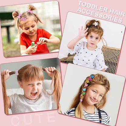 156 Pcs Toddler Hair Ties Girls Hair Accessories, Baby Hair