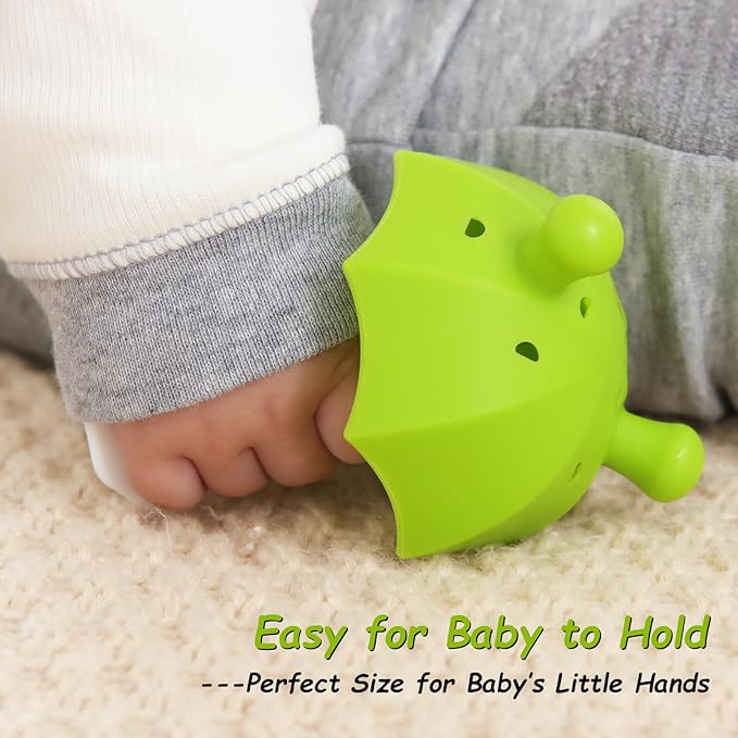Umbrella Baby Teether with Suction Base, Keeping Babys Busy 0-6 Months, 6-12 Months 12-24 Months,