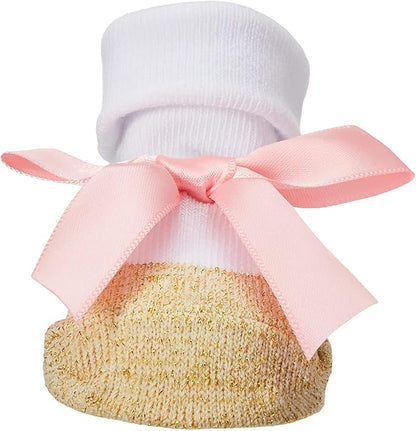 Hudson Baby Girl's Headband and Socks Giftset