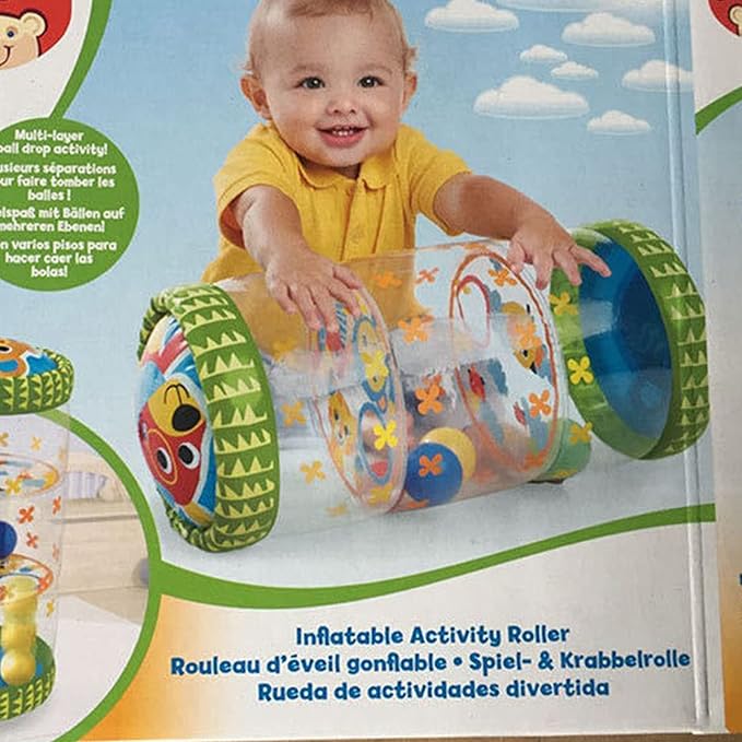 Infant Inflatable Roller PVC Early Development Crawling Toys, with Balls 3 Months 3 Years