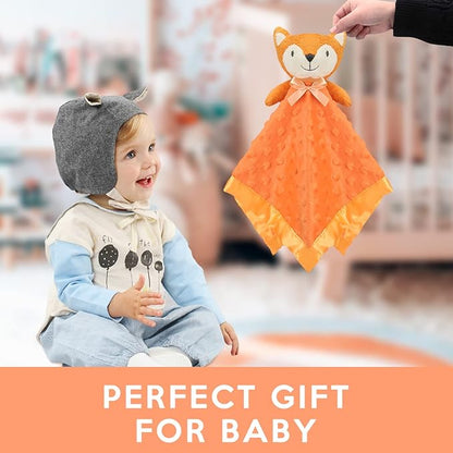 Pro Goleem Fox Security Blanket Orange Soft Baby Lovey Unisex 16 Inch