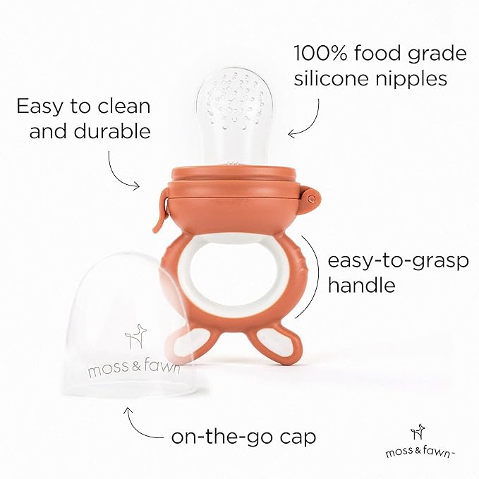 Forage Feeder, Soothing Silicone Frozen Baby Food Teething Toy