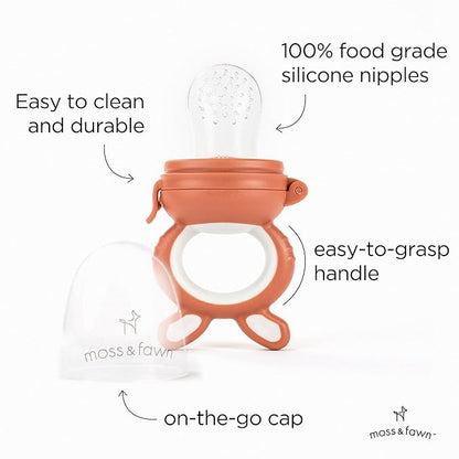 Forage Feeder, Soothing Silicone Frozen Baby Food Teething Toy