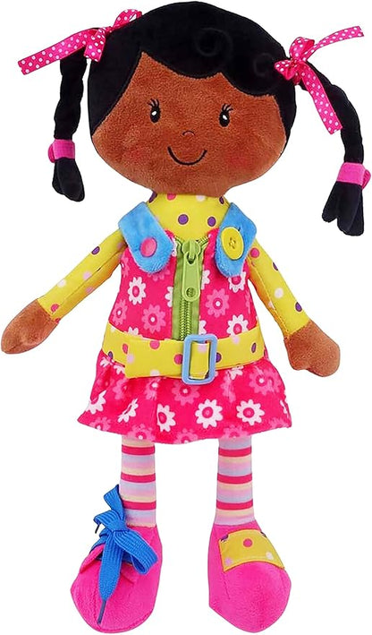 Sugar Snap Plush Learn to Dress Doll for Toddlers - 15" 2 Year