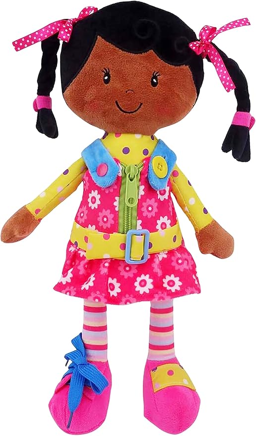 Sugar Snap Plush Learn to Dress Doll for Toddlers - 15" 2 Year