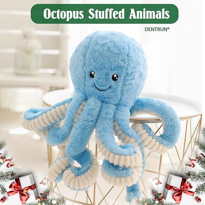 DENTRUN Octopus Stuffed Animals, Giant Octopus Plush Doll Play Toys for Kids Girls Boys Adults Birthday Xmas Halloween Present Stuffed Sea Animals Plushie 7/16/24/32 Inches, 5 Colors