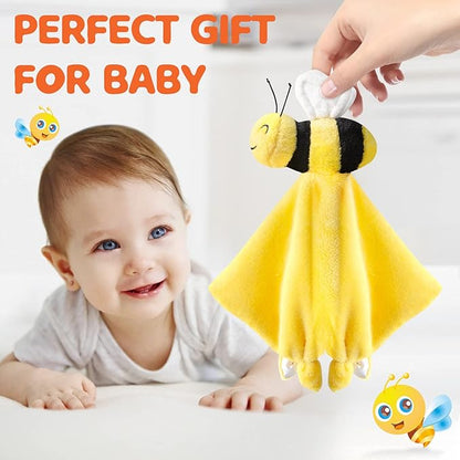 Pro Goleem Bee Loveys for Babies Soft Security Blanket Baby 12 Inch