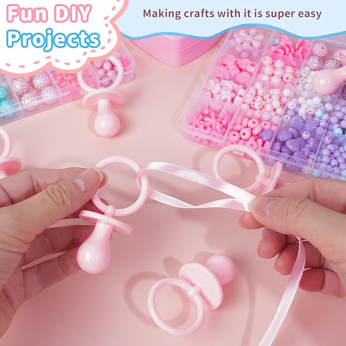 36 Plastic Pacifiers for Baby Shower Game, 2.75?ÖŌĆ?Baby Shower Pacifiers