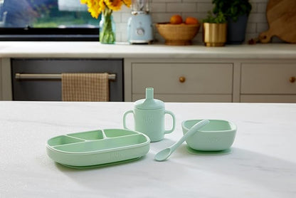 NUK Silicone Baby Suction Bowls, Suction Feature Helps Reduce Spills, Microwave & Dishwasher Safe, BPA-Free, Pack of 2