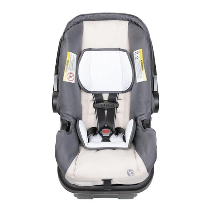 Baby Trend Sit N' Stand 5-in-1 Shopper Stroller w/Canopy & Storage Basket & EZ-Lift Plus Lightweight Infant Car Seat w/Cozy Cover & Base, Magnolia