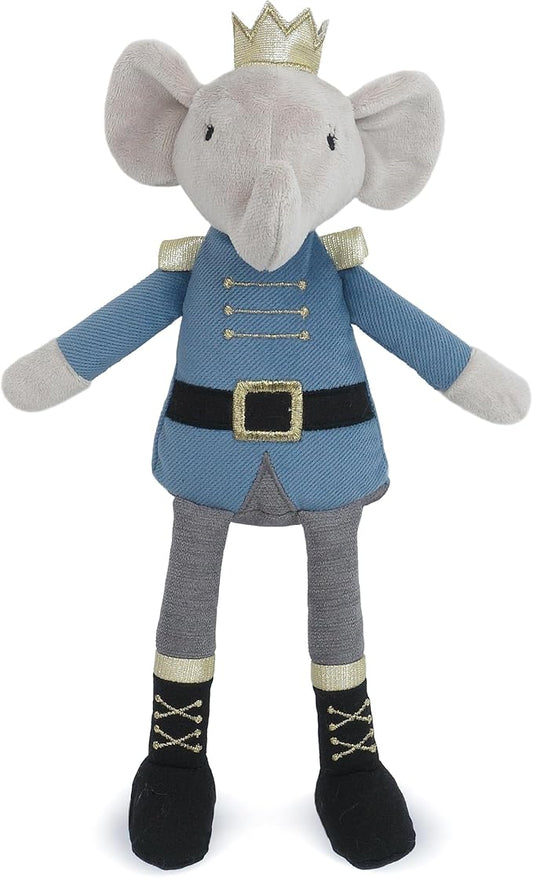 MON AMI Prince Earl The Elephant Plush Stuffed Doll – 12”, Cute Elephant in Blue Suit