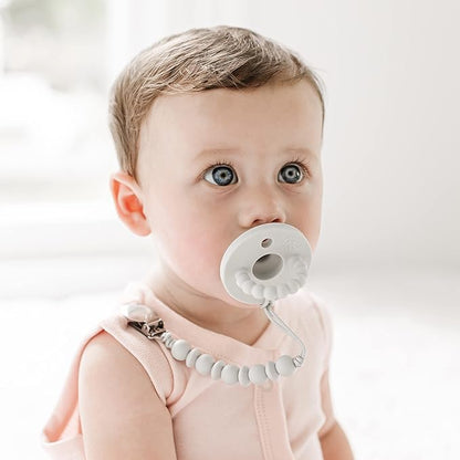 Ryan & Rose Cutie PAT Pacifier Teether (Stage 1, Grey)