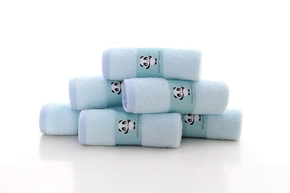HIPHOP PANDA Baby Washcloths, Rayon Made from Bamboo - 2 Layer Ultra Soft Absorbent Newborn Bath Face Towel 6 Pack