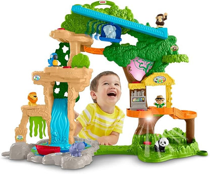 Fisher-Price Little People Toddler Toy Share & Care Safari 2-Ft 7 Figures 1+ years