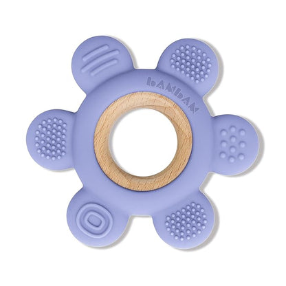 BAMBAM Baby Premium Silicone Teething Ring Toy ??100% BPA Free, Child Safety Tested 0-6, 3-6 6-12 Months