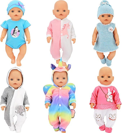 SOTOGO 6 Sets Doll Clothes Outfits for 14 to 17 15 Inch 18 Inch