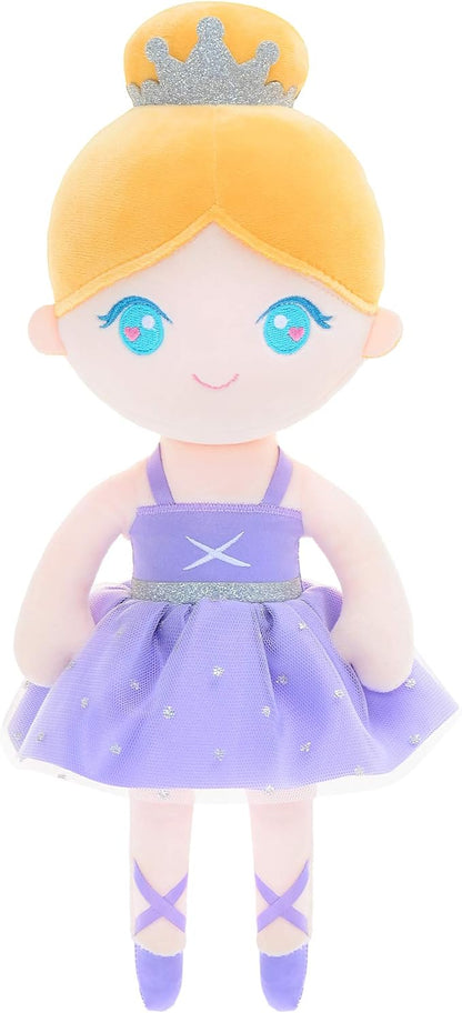 Gloveleya Baby Doll Girl Gift Ballerina Plush Soft Doll Light 13 Inch