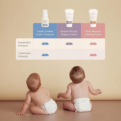 Diaper Rash System - Foaming Cleanser, Diaper Rash Paste & Diaper Cream Bundle 3 pc
