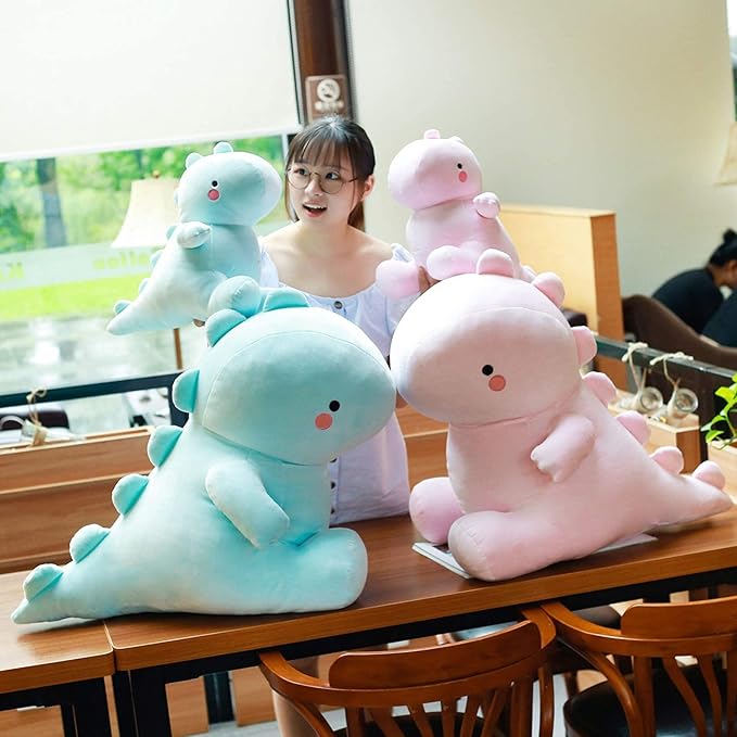VHYHCY Cute Dinosaur Plush Toys, Fat Dinosaur Stuffed Dolls 12 inch