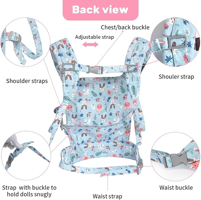 Baby Doll Carrier for Baby Girl Premiums Soft Straps and 18 inch