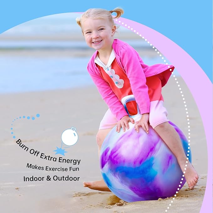 Hopper Ball, Hopping Toys for Kids 20 inch 5-12, Inflatable
