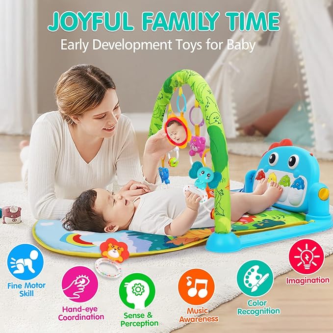 Baby Gym Play Mats Baby Toys Tummy Time Mat Toys 0-3 6 9 12