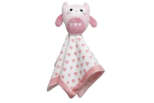 Pearhead Owl Security Blanket, Soft Baby Lovey for Babies