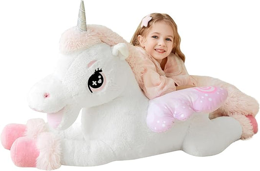 IKASA Giant Unicorn Stuffed Animal Plush Toy,Big Large Jumbo Soft Toys 43" Cute