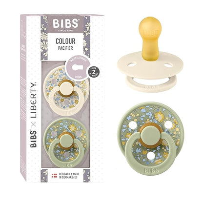 BIBS Liberty Pacifier | 2 Colour Natural Rubber Latex Soothers