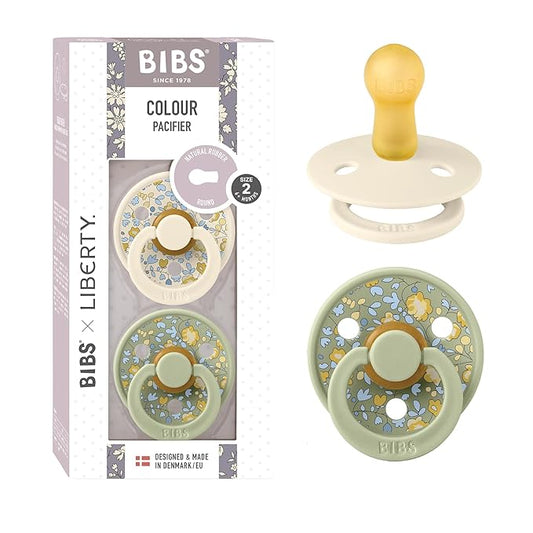 BIBS Liberty Pacifier | 2 Colour Natural Rubber Latex Soothers