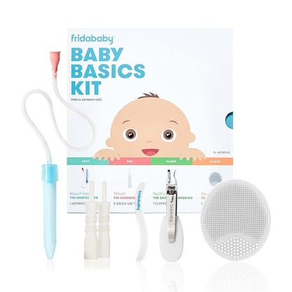 Frida Baby Basics Kit | Baby Essentials Kit Includes Nasal Aspirator Snotsucker, NailFrida Nail Files