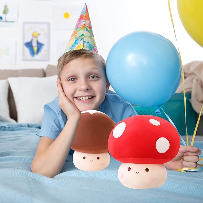 Large Mushroom Plush Toy, Mushroom Stuffed Animal Hugging Throw Pillow Plushies Doll Toy