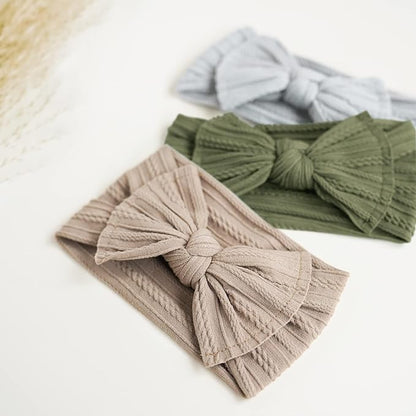 Niceye Pack of 10, Baby Girls Headbands with Bows Handmade