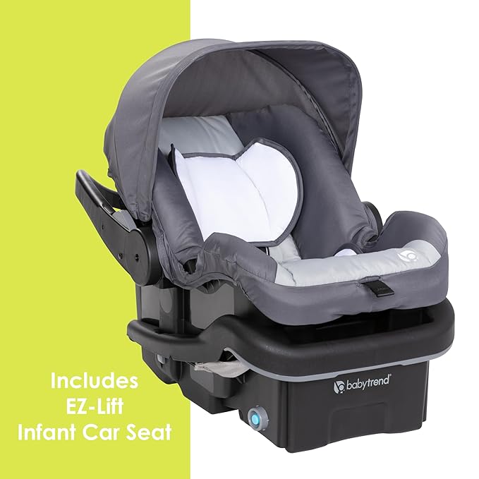 Baby Trend Expedition® Zero Flat Jogger Travel System with LED Lights, Dash Grey