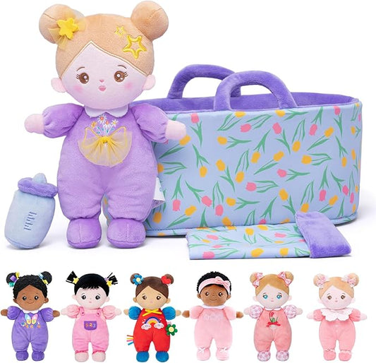 OUOZZZ Soft Baby Doll Set for Girls - My First