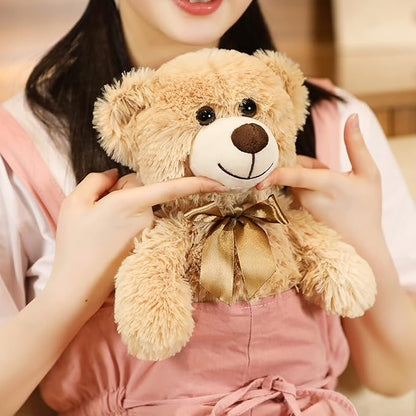 Teddy Bear Plush Cute Stuffed Animal Toys Pillow Bear Doll (13.7In/35CM, Pink)