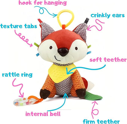 Maple Toys 5-in-1 Multi-Sensory Toy with Teethers, Rattles