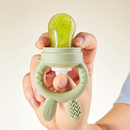 Silicone Baby Fruit Feeder with Freezer Tray Baby Food Feeder