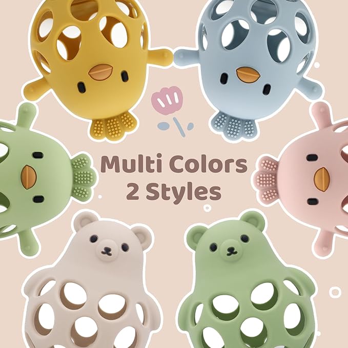 Baby Teething Toys Silicone Teethers - Babies Toys Chew Toys 0-6 6-12